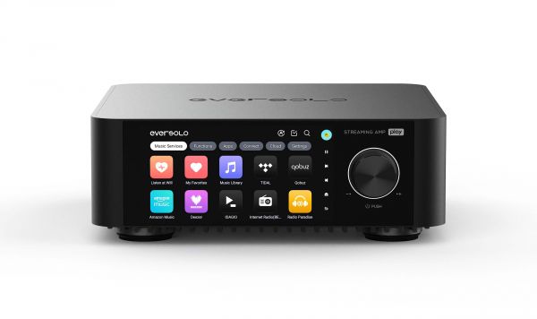 Play - Streamer musical avec amplificateur de classe D et WiFi, LAN, Bluetooth