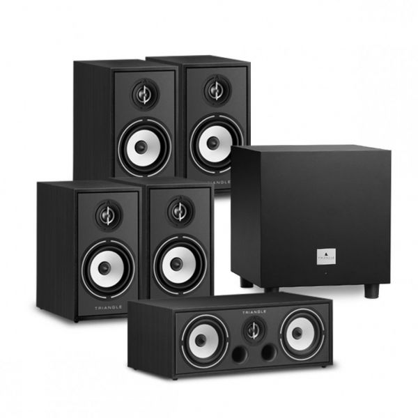 Pack-home cinéma (5.1) Borea-BR02 - 2 paires BR02, 1 voie centrale BRC1, 1 subwoofer Tales 340